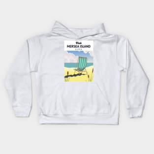 Mersia Island Essex Seaside travel poster Kids Hoodie